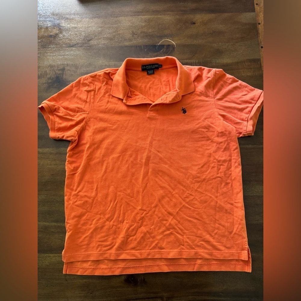 U.S. Polo Assn. Orange Polo Shirt Classic Short Sleeve